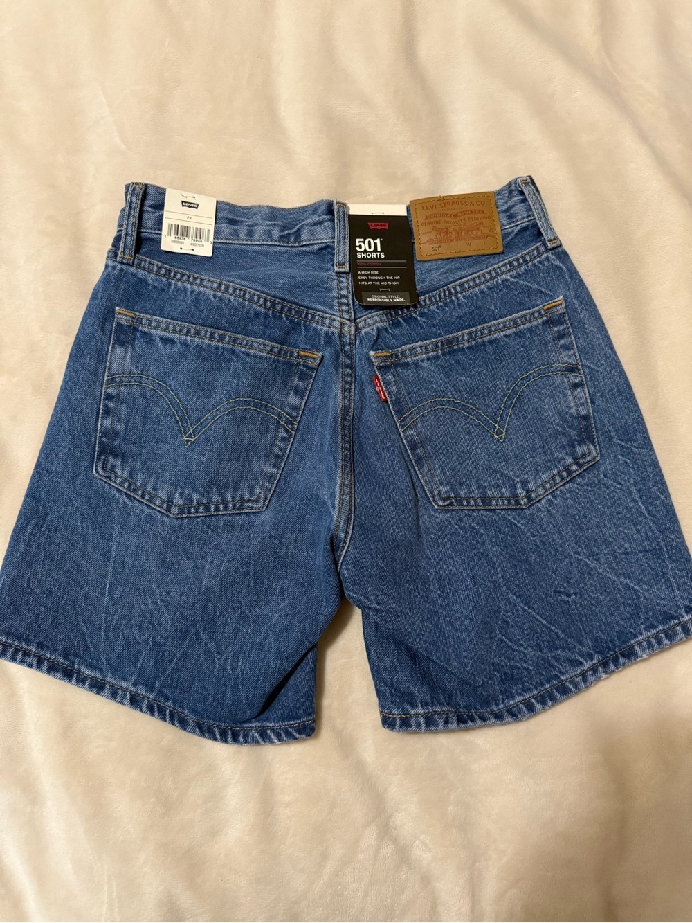 Levis 501 Denim Shorts